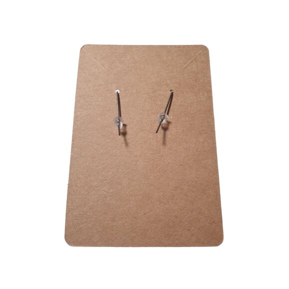 Handmade By Donovan Earrings Boho Rhinestone Metal Feather Dangle Beach Core - Picture 3 of 3